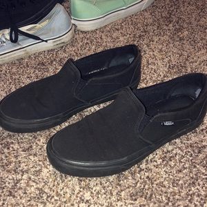 Black slip on vans